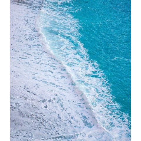 Waves on Beach-Julia Pfeiffer Burns State Park-Big Sur-California-USA Black Modern Wood Framed Art Print with Double Matting by Miller, Anna