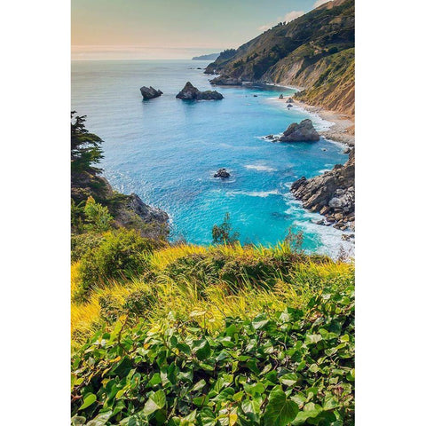 Big Sur Area-California-USA Black Modern Wood Framed Art Print by Miller, Anna