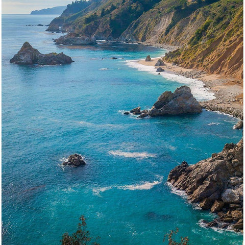 Big Sur Area-California-USA Black Modern Wood Framed Art Print by Miller, Anna