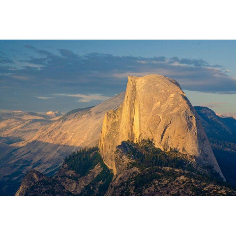 Half Dome from Glacier Point-Yosemite National Park-California-USA Black Modern Wood Framed Art Print with Double Matting by Miller, Anna