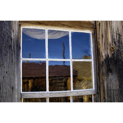CA, Bodie State Park, Ghost town building Black Modern Wood Framed Art Print by Kirkland, Dennis