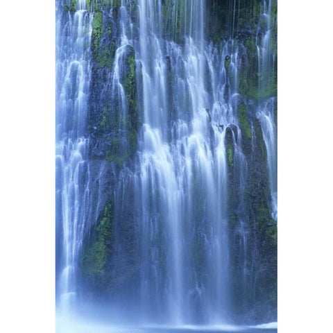 CA, McArthur-Burney Falls SP Burney Falls Black Modern Wood Framed Art Print with Double Matting by Welling, Dave
