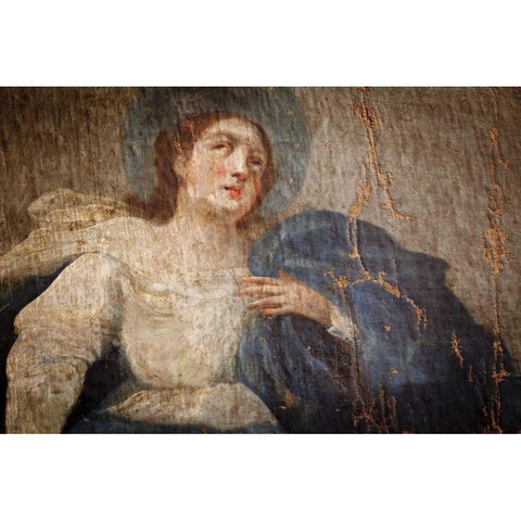 CA, Jolon, Painting of The Assumption Black Modern Wood Framed Art Print with Double Matting by Paulson, Don
