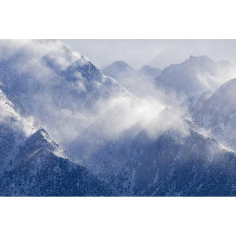 CA, Lone Pine Sierra Mts from Alabama Hills Black Modern Wood Framed Art Print with Double Matting by Paulson, Don