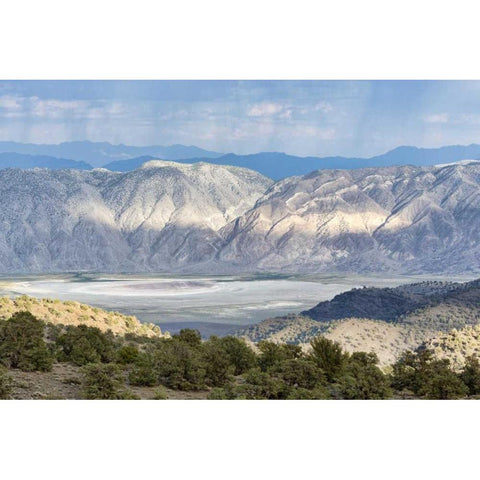 CA, Inyo NF Inyo Mountains at sunrise Black Modern Wood Framed Art Print by Paulson, Don
