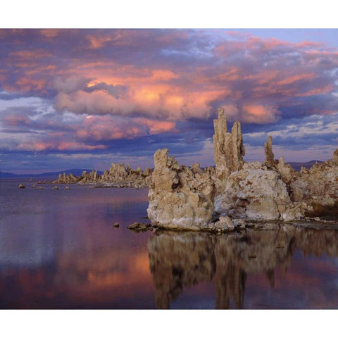 California Tufa Formations on Mono Lake Black Modern Wood Framed Art Print with Double Matting by Talbot Frank, Christopher