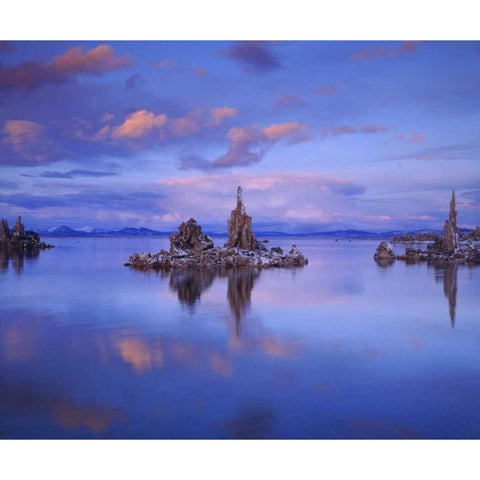 California Tufa Formations on Mono Lake Black Modern Wood Framed Art Print by Talbot Frank, Christopher