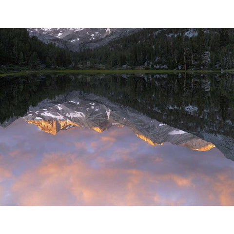 USA, California Marsh Lake at sunrise Black Modern Wood Framed Art Print by Flaherty, Dennis