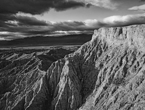 California, Anza Borrego SP Arid landscape White Modern Wood Framed Art Print with Double Matting by Flaherty, Dennis