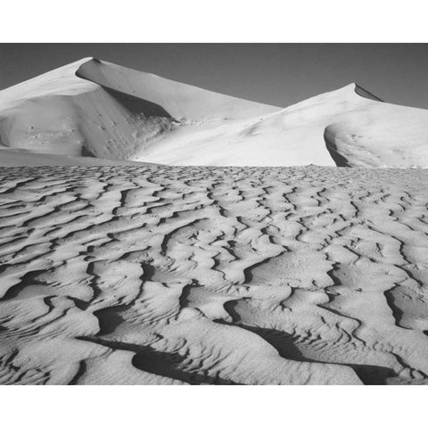 CA, Death Valley NP Eureka Sand Dunes Black Modern Wood Framed Art Print with Double Matting by Flaherty, Dennis