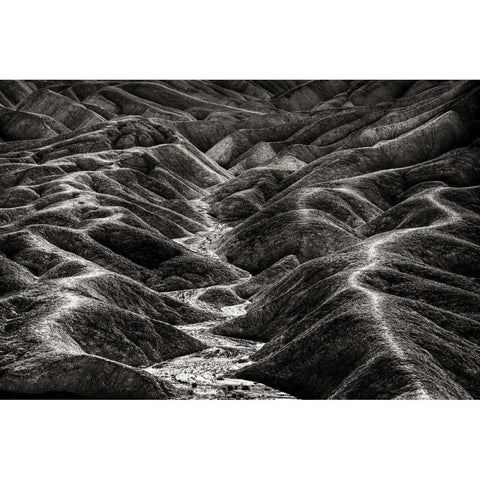 CA, Death Valley Overview of desolate landscape Gold Ornate Wood Framed Art Print with Double Matting by Young, Bill