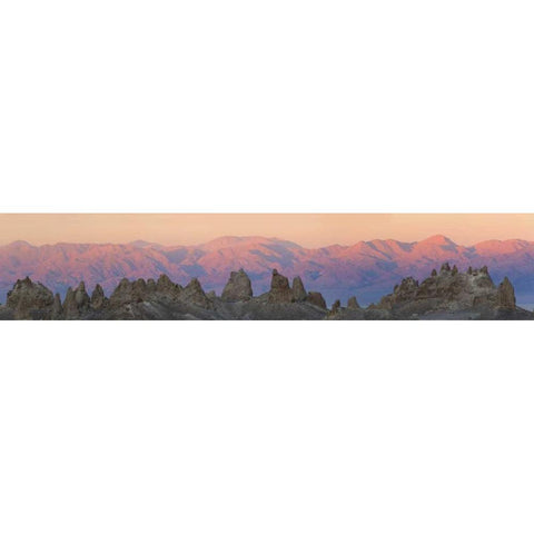 California Panoramic of Trona Pinnacles Black Modern Wood Framed Art Print by Paulson, Don