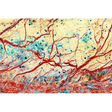 California Detail of marble rock patterns Black Modern Wood Framed Art Print by Jaynes Gallery