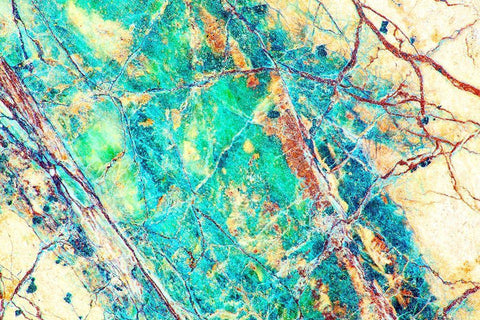 California Detail of marble rock patterns Black Ornate Wood Framed Art Print with Double Matting by Jaynes Gallery