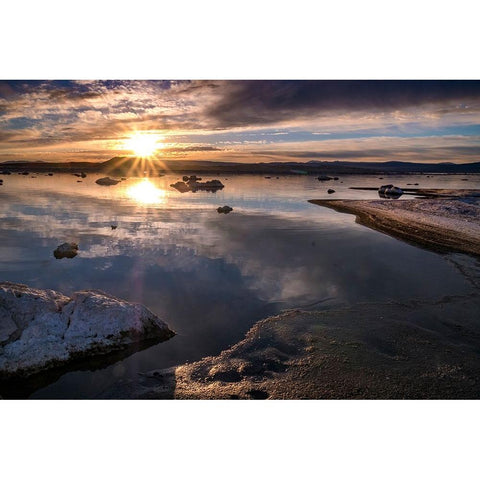 Usa-California-Sierra Nevada-Mono Lake Black Modern Wood Framed Art Print by Sederquist, Betty