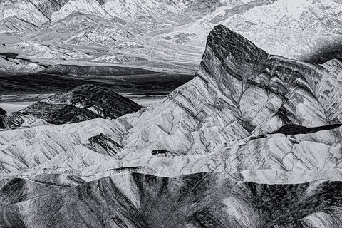 USA-Death Valley-Zabriskie Point Black Ornate Wood Framed Art Print with Double Matting by Theodore, George and Marilu