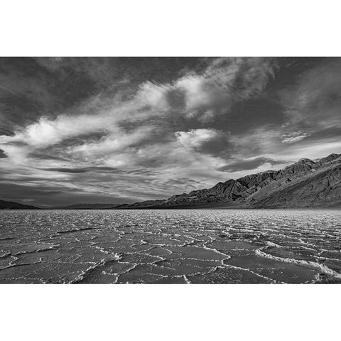 Death Valley-Badwater Black Modern Wood Framed Art Print by Theodore, George and Marilu