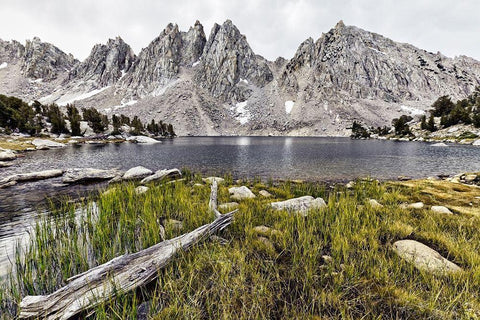 Kearsarge Lake-High Sierra White Modern Wood Framed Art Print with Double Matting by Ford, John