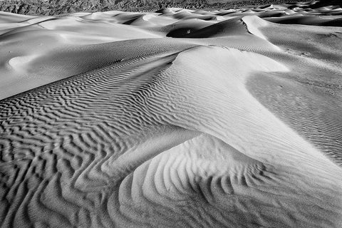 Dune-Death Valley Black Ornate Wood Framed Art Print with Double Matting by Ford, John