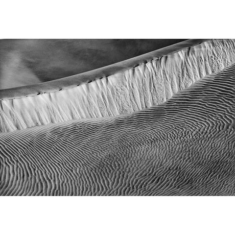 Mesquite Dunes-Death Valley National Park-California White Modern Wood Framed Art Print by Ford, John