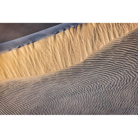 Mesquite Dunes-Death Valley National Park-California Black Modern Wood Framed Art Print with Double Matting by Ford, John