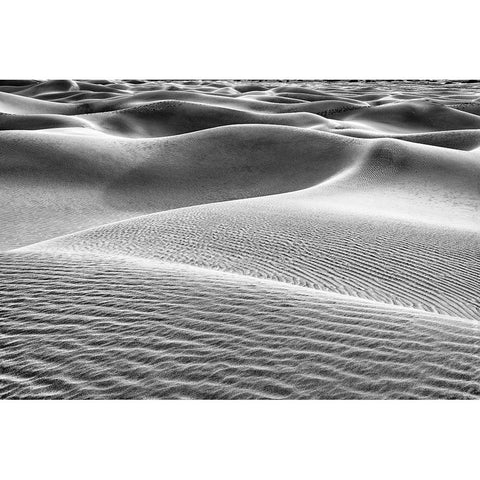 Mesquite Dunes-Death Valley National Park-California Black Modern Wood Framed Art Print by Ford, John