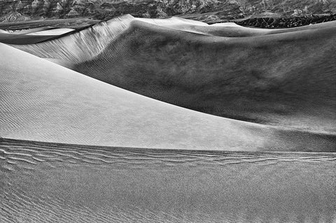 Mesquite Dunes-Death Valley National Park-California Black Ornate Wood Framed Art Print with Double Matting by Ford, John