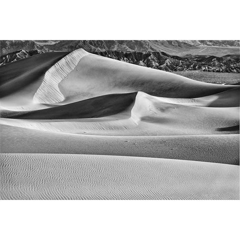 Mesquite Dunes-Death Valley National Park-California Black Modern Wood Framed Art Print by Ford, John