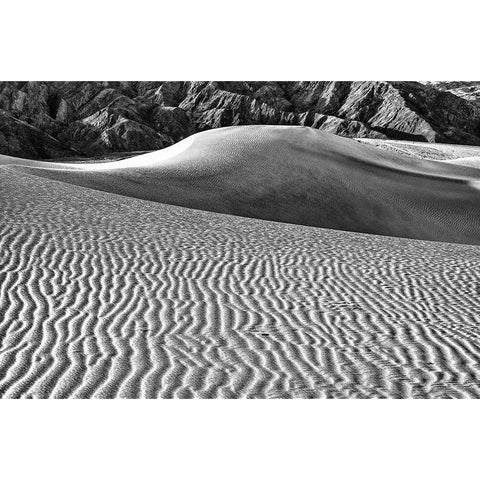 Mesquite Dunes-Death Valley National Park-California White Modern Wood Framed Art Print by Ford, John