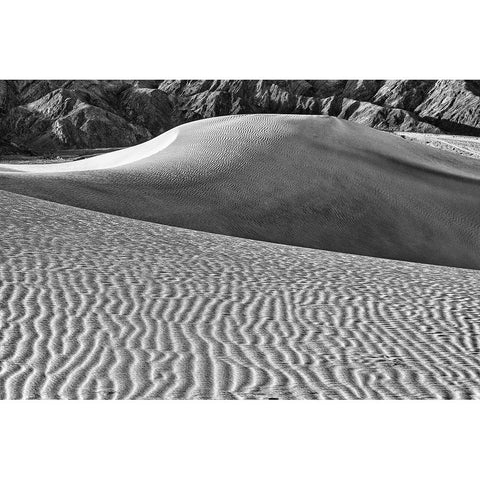 Mesquite Dunes-Death Valley National Park-California Black Modern Wood Framed Art Print with Double Matting by Ford, John