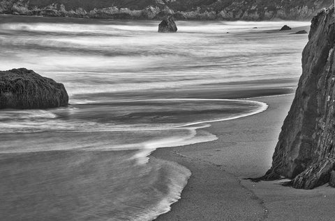 Garapata Beach-Carmel by the Sea-California Black Ornate Wood Framed Art Print with Double Matting by Ford, John