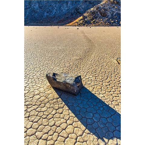 Race Track Rocks-Death Valley-California Black Modern Wood Framed Art Print by Ford, John