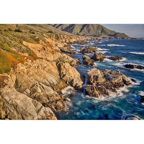 Garapata Beach-Carmel by the Sea-California Black Modern Wood Framed Art Print with Double Matting by Ford, John