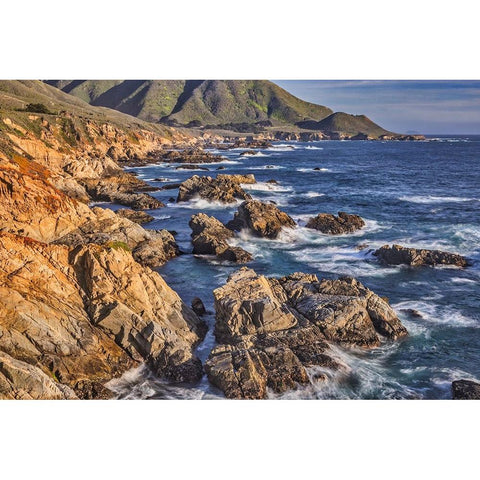 Garapata Beach-Carmel by the Sea-California Gold Ornate Wood Framed Art Print with Double Matting by Ford, John