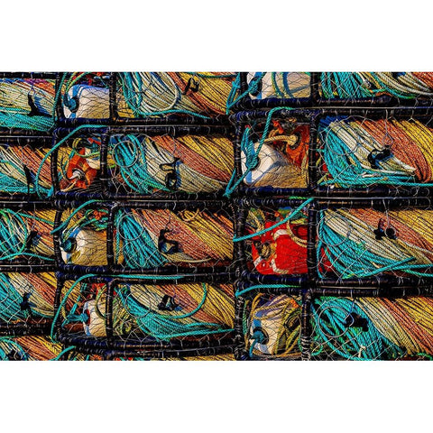 California-USA-Crescent City-Crescent City Marina Gold Ornate Wood Framed Art Print with Double Matting by Restuccia, Joe III