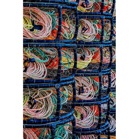 California-USA-Crescent City-Crescent City Marina Black Modern Wood Framed Art Print with Double Matting by Restuccia, Joe III