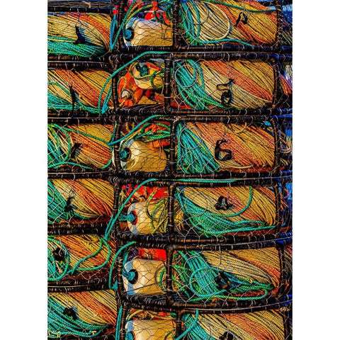 California-USA-Crescent City-Crescent City Marina White Modern Wood Framed Art Print by Restuccia, Joe III