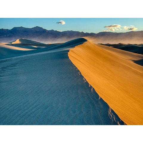 California Death Valley National Park-Mesquite Flat Sand Dunes Black Modern Wood Framed Art Print by Wild, Jamie and Judy