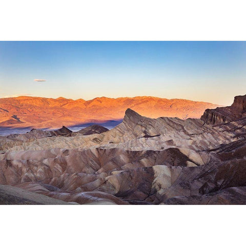 Zabriskie Point in Death Valley National Park-California Gold Ornate Wood Framed Art Print with Double Matting by Day, Richard and Susan