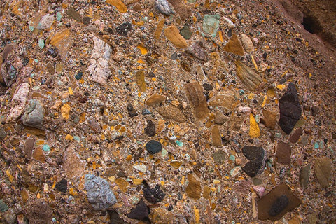 Orocopia Mountains- California Black Ornate Wood Framed Art Print with Double Matting by Muench, Zandria