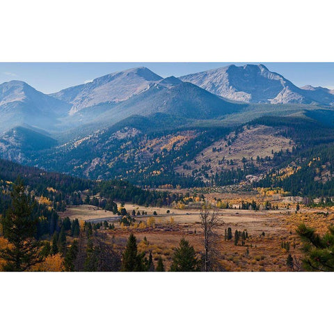 Meadow Overlook-Rocky Mountain National Park-Colorado-USA Black Modern Wood Framed Art Print by Miller, Anna