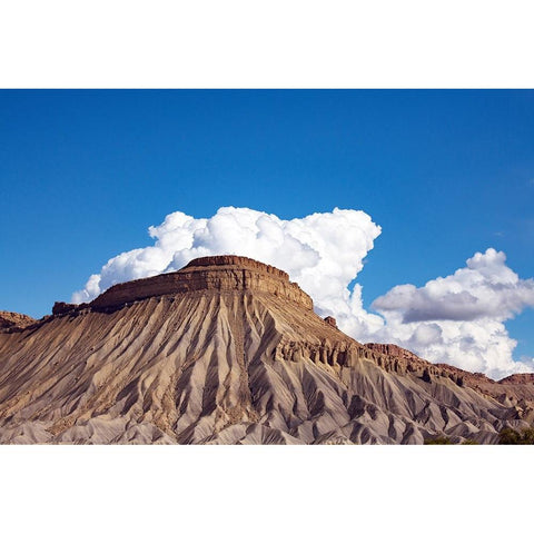 USA-Colorado-Grand Junction Little Book Cliffs Black Modern Wood Framed Art Print by Friel, Bernard