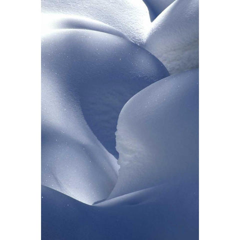 USA, Colorado, Steamboat Springs Snow mound Black Modern Wood Framed Art Print with Double Matting by OBrien, Jay