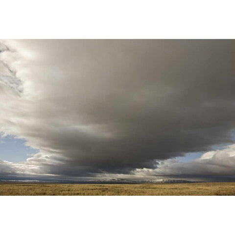 CO, North Park Storm clouds sweep across plain Black Modern Wood Framed Art Print with Double Matting by Grall, Don