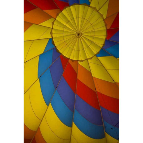 CO, Colorado Springs, Inside a Hot air balloon Black Modern Wood Framed Art Print by Grall, Don