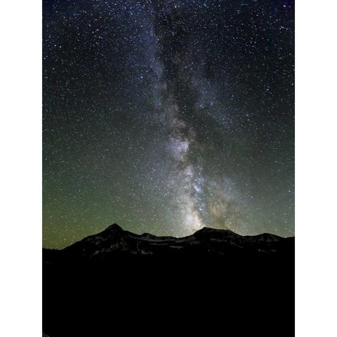 USA, Colorado Milky Way in night sky White Modern Wood Framed Art Print by Paulson, Don