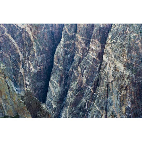Colorado, Gunnison NP Scenic of Black Canyon Black Modern Wood Framed Art Print by Paulson, Don
