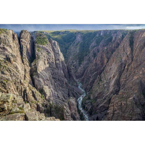 Colorado, Gunnison NP Scenic in Black Canyon Gold Ornate Wood Framed Art Print with Double Matting by Paulson, Don