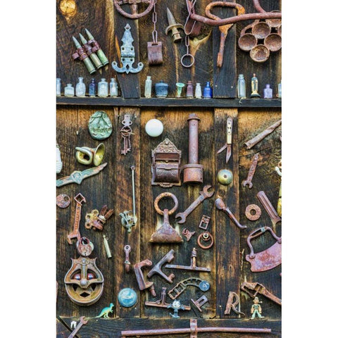 Colorado, Crested Butte Antique collection Black Modern Wood Framed Art Print with Double Matting by Paulson, Don