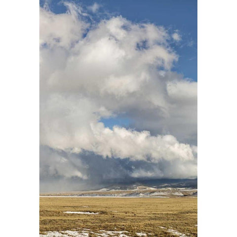 CO, South Park Winter clouds over Wilkerson Pass Black Modern Wood Framed Art Print with Double Matting by Grall, Don